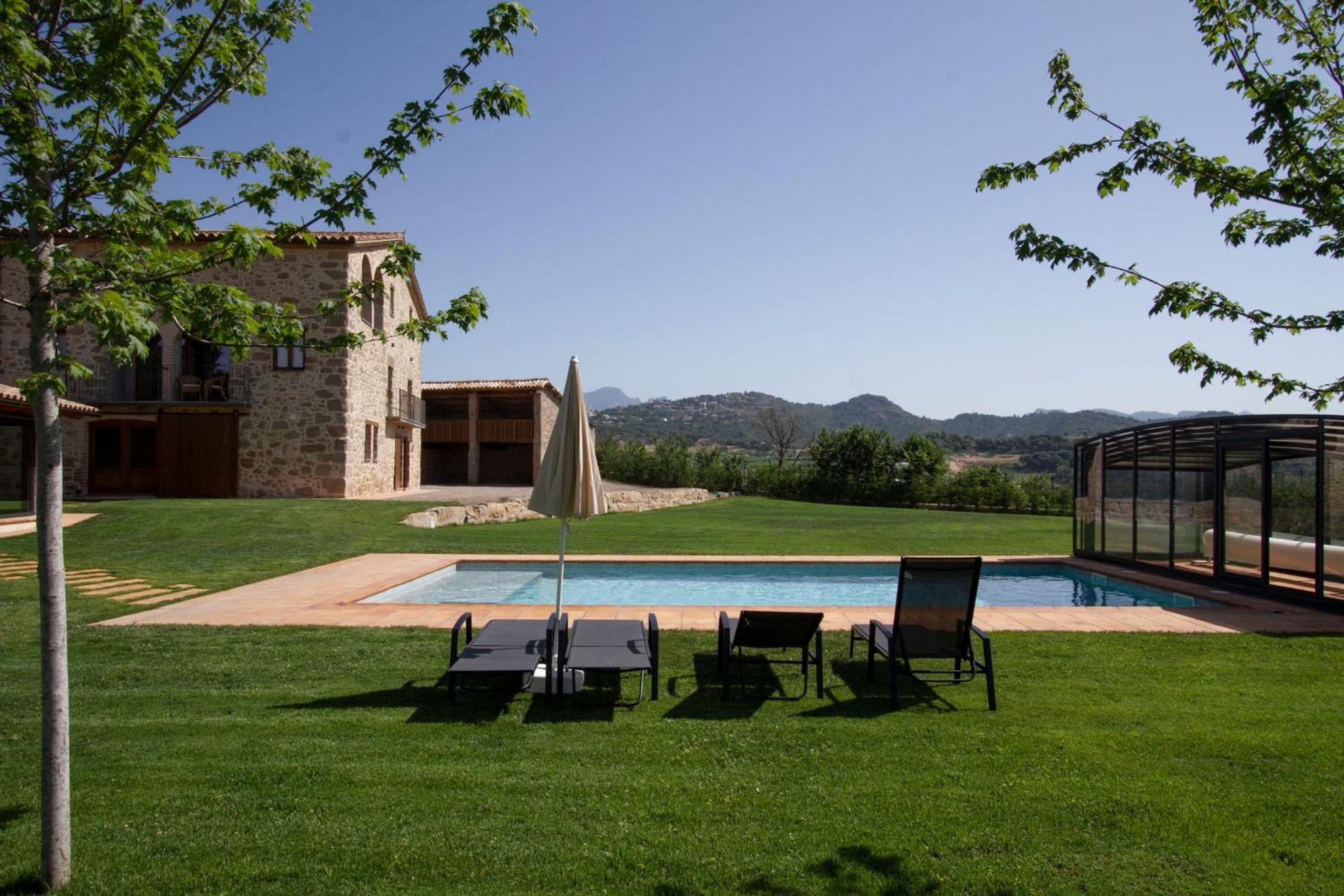 Villa La Creu De La Pinya Berga Esterno foto